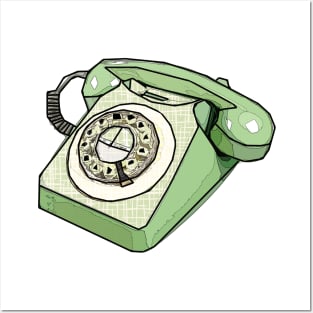 Sodaartstudio Digital Pop Art Retro Relic Telephone Posters and Art